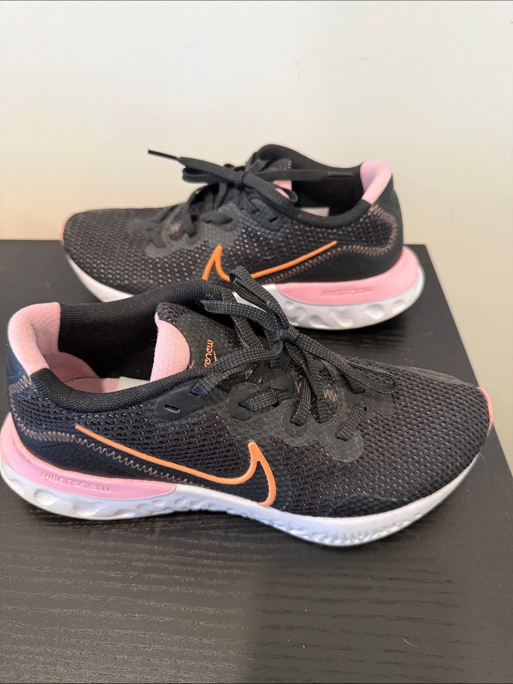 Nike Women’s Black and Pink Athletic Running Shoes
